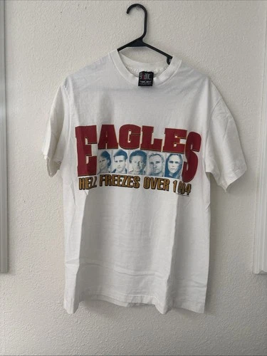 EAGLES Hell Freezes Over World Tour Shirt Giant 1990s vintage concert t-shirt, vintage, size L, single stitch, B+ condition