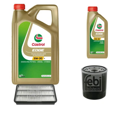 FEBI BILSTEIN Inspection Set 6L CASTROL EDGE 5W-30 Pour Lexus RX MHU3 - Photo 1/4