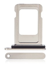 Premium Single Sim Card Tray For i Phone 15 Pro / 15 Pro Max White Titanium