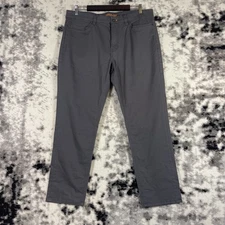 Copper & Oak Jeans Mens Size 36x30 Gray Straight Leg Stretch Cotton