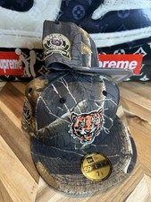 New Era Lids HD Exclusive Detroit Tigers Black Real Tree Camo 7 1/2 Sold Out