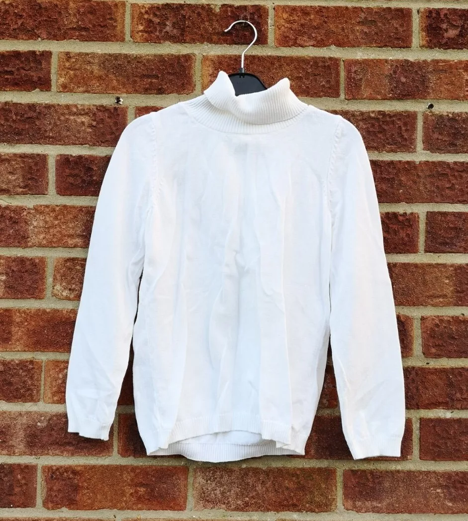 Petite top white turtleneck
