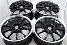 Set Of 4 New 17x7.5 Ddr Xfx Black Machined Lip 17 Rims Wheels 4x100 4x114.3 Set Of 4 New 17x7.5 Ddr Xfx Black Machined Lip 17 Rims Wheels 4x100 4x114.3