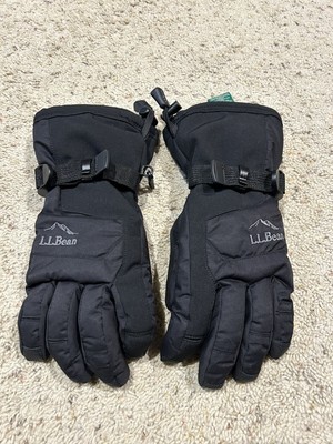 LL BEAN Gloves women's GORE-TEX ft Ski Gloves Black NEW V23