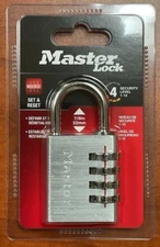 MASTER LOCK, Set Your Own Word Combination Padlock, 643DWD