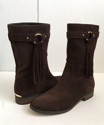 michael kors dark brown boots