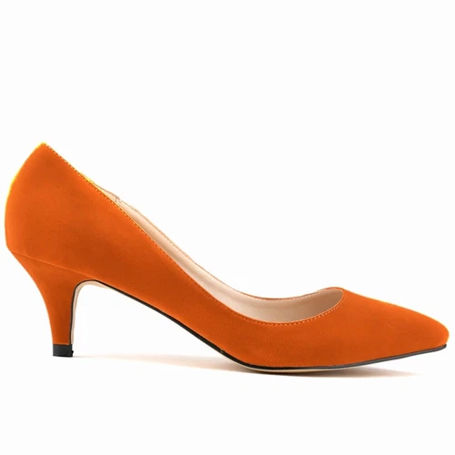 Scarpe da ufficio chic da donna tacco medio basso tacco slip on décolleté scarpe da lavoro taglia - Foto 13 di 49