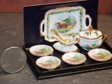 Dollhouse Miniature Reutter Duck Soup Dinner Set 1:12 scale D332 Dollys Gallery