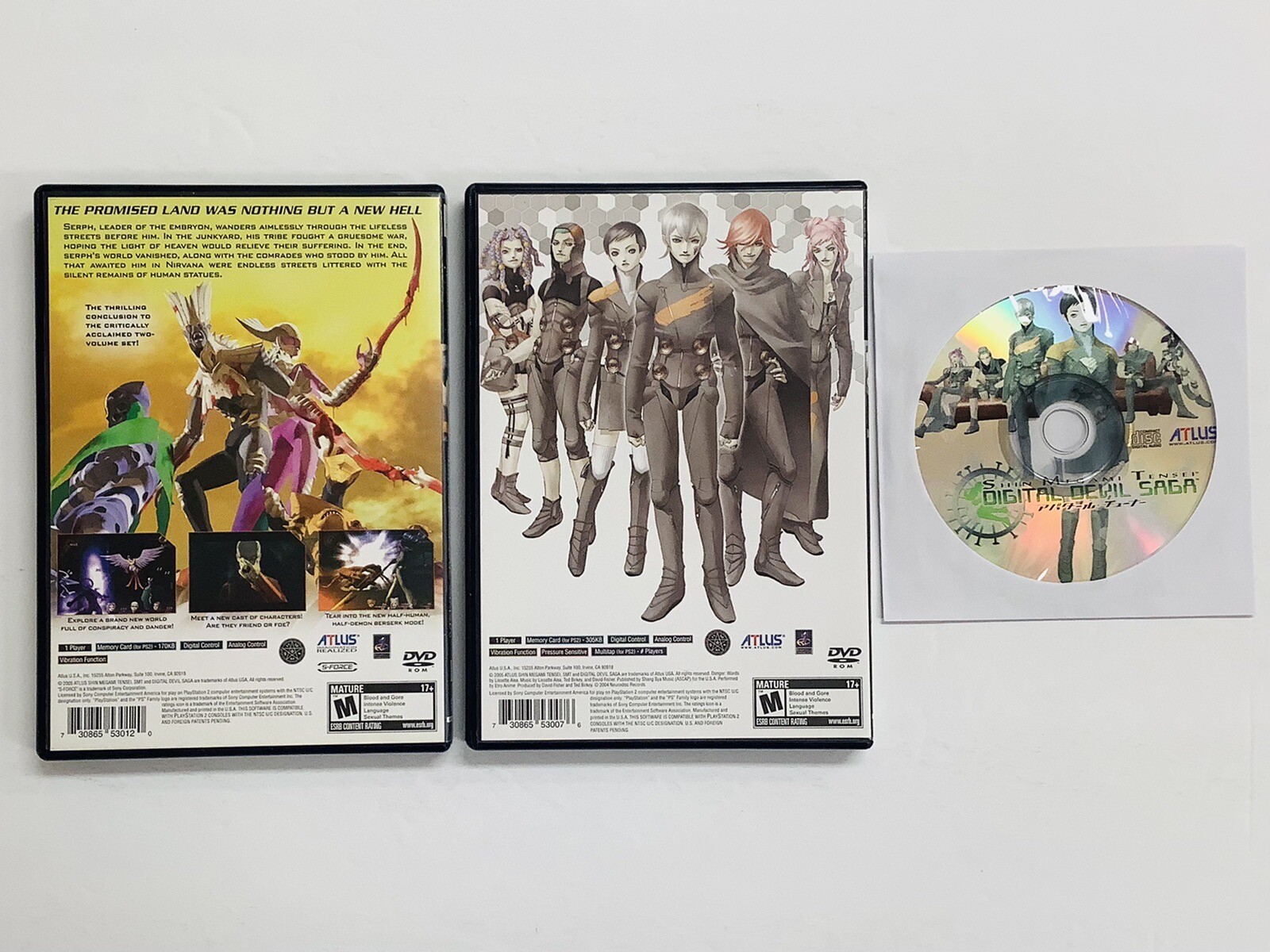Shin Megami Tensei Digital Devil Saga 1 & 2 Deluxe Box Set PS2 w