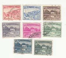PAKISTAN 1961-63. Khyber Pass, Shalimar Gardens, Lahore SC#130-138. Used