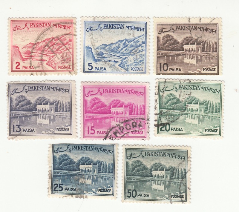 PAKISTAN 1961-63. Khyber Pass, Shalimar Gardens, Lahore SC#130-138. Used