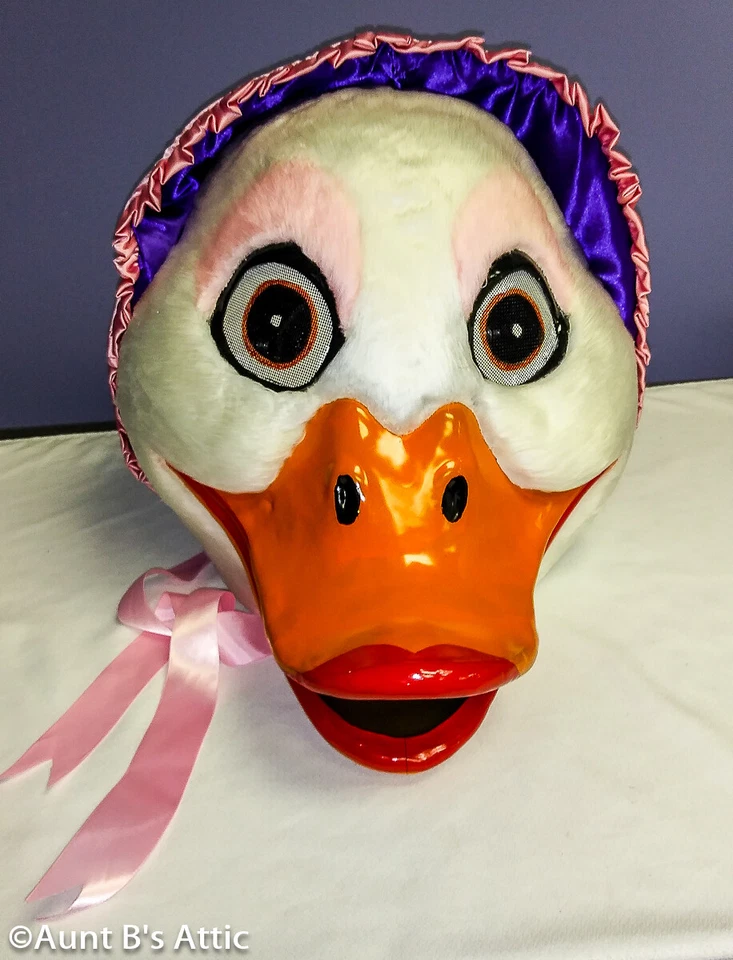 Disfraz Bebé Pato Mascota Adulto Blanco Piel Sintética y Rosa Satén 6 Piezas Calidad Disfraz Lg Foto 4 de 4