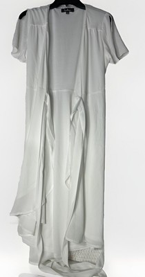 Lulus Women's Dress White Midi Wrap Size S Rise to the Occassion 