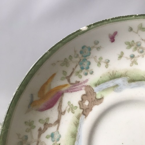 13 X Vintage Plates Saucers Adderleys Sado Exotic Birds & Others Lid Cake Plate - Picture 12 of 12