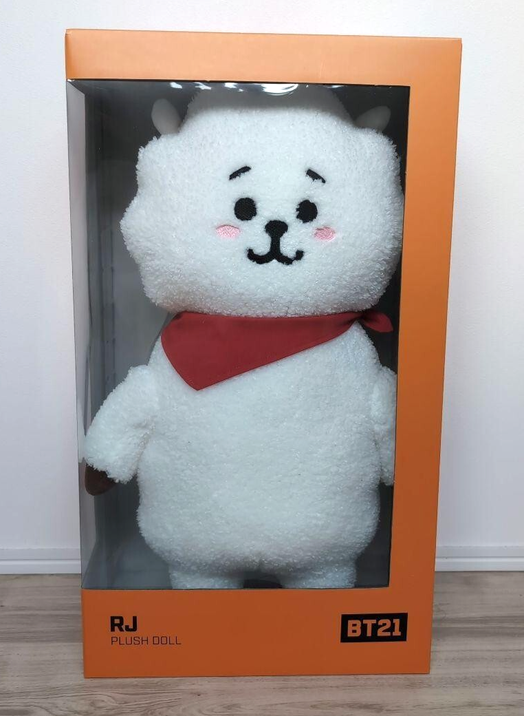 BT21 RJ Jumbo Standing Plush Doll Big Size Line Friends BTS