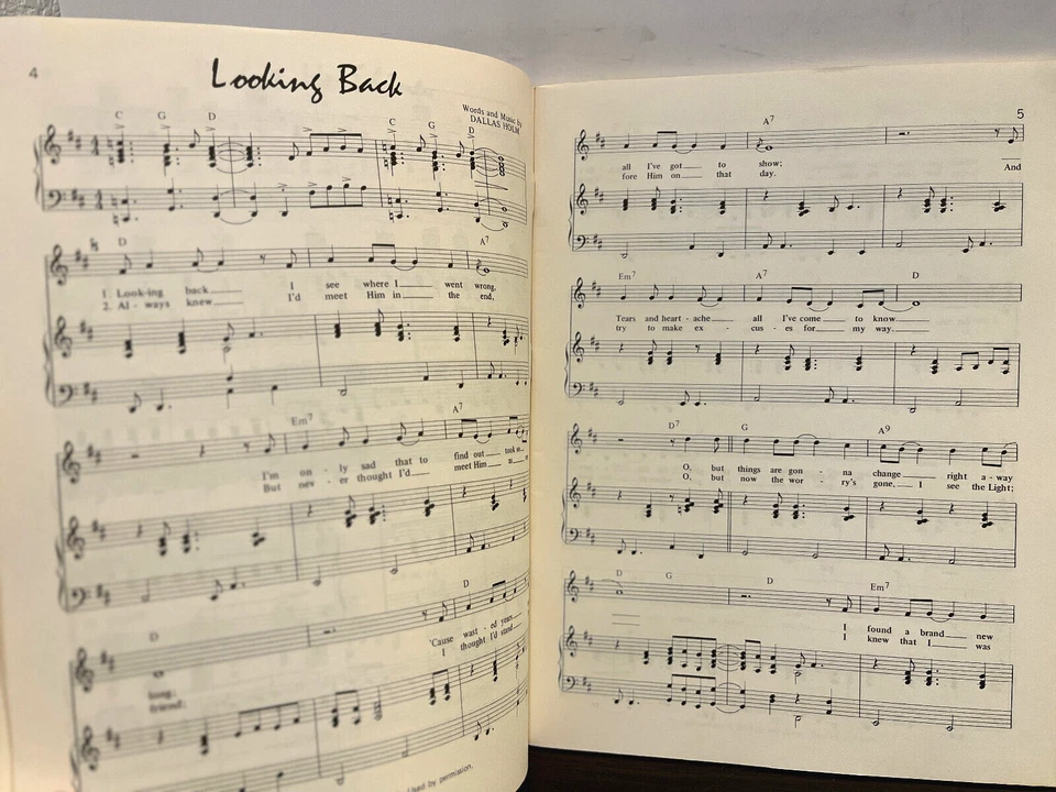 THE DALLAS HOLM Songbook - Piano Guitar Songbook Sheet Music Book - EX - Image 3 of 3