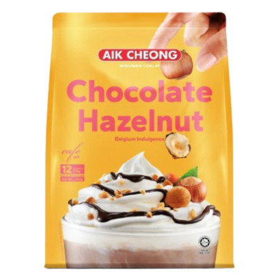 456g X4 PACKS Aik Cheong 3 in 1 Cafe Art Series Chocolate Hazelnut