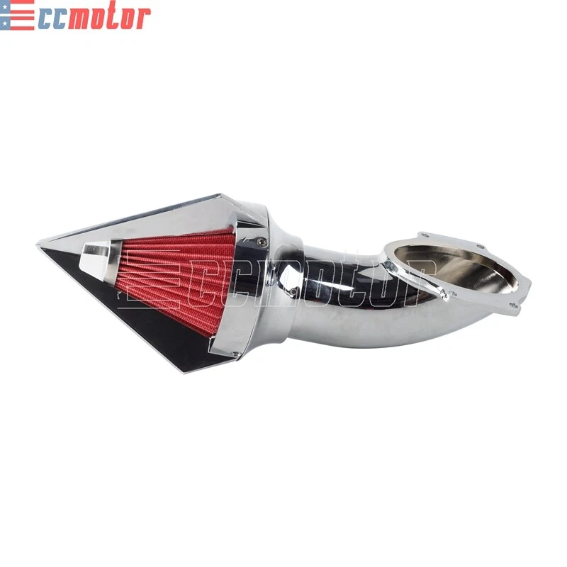 Kit de filtro de admisión de filtro de aire de clavo cromado para Honda Shadow Aero 750 VT750 04-22 Foto 4 de 4