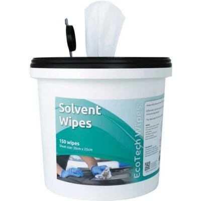 ECOTECH Solvent Wipes Heavy-Duty Industrial Hand & Surface Wipes x150 - SPECIAL OFFER