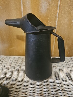Vintage Savory 2 Qt Liq Oil Can US Standard Penna Serial S3