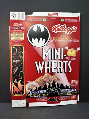 Batman Forever 1995 Kellogg s Canadian Mini-Wheats Postcards Unused Box Red