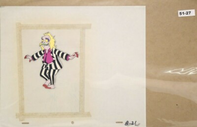 Beetlejuice Original Production Drawing And Cel 51-27 Used Cond.