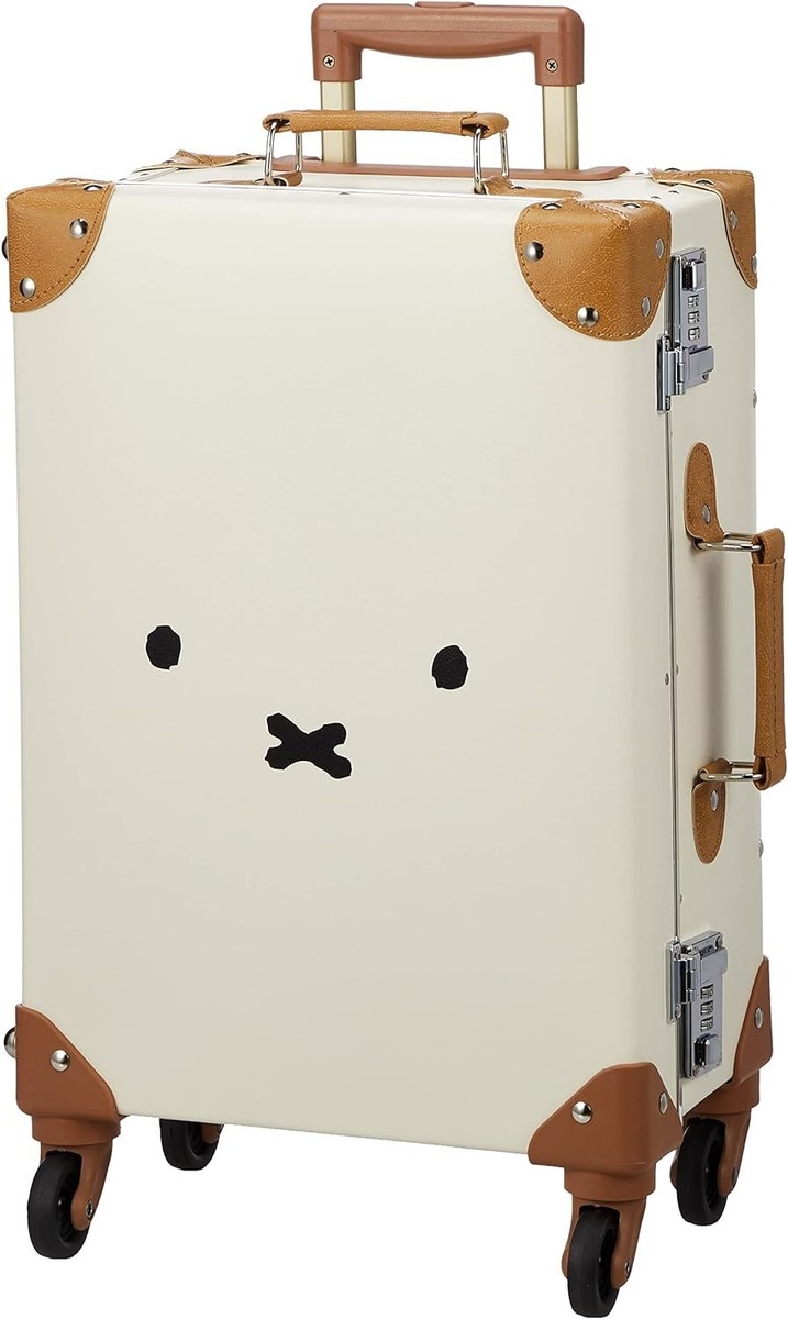 Miffy face design Suitcase trunk carry white HAPITAS Japan limited