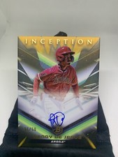 2023 BOWMAN INCEPTION RANDY DE JESUS AUTO SSP RC /50 Gold LA ANGELS J1