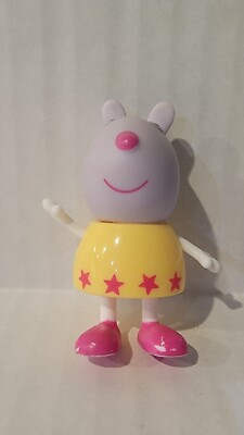 Peppa Pig Susie Suzy Sheep Yellow shirt With Stars Mini Figure Jazwares  2.5''