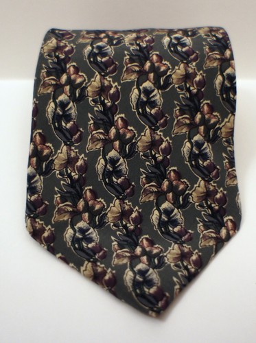 Cellini J. Riggings 1970s Wallpaper Silk Tie Necktie 56.75" x 3.75" - Picture 2 of 5