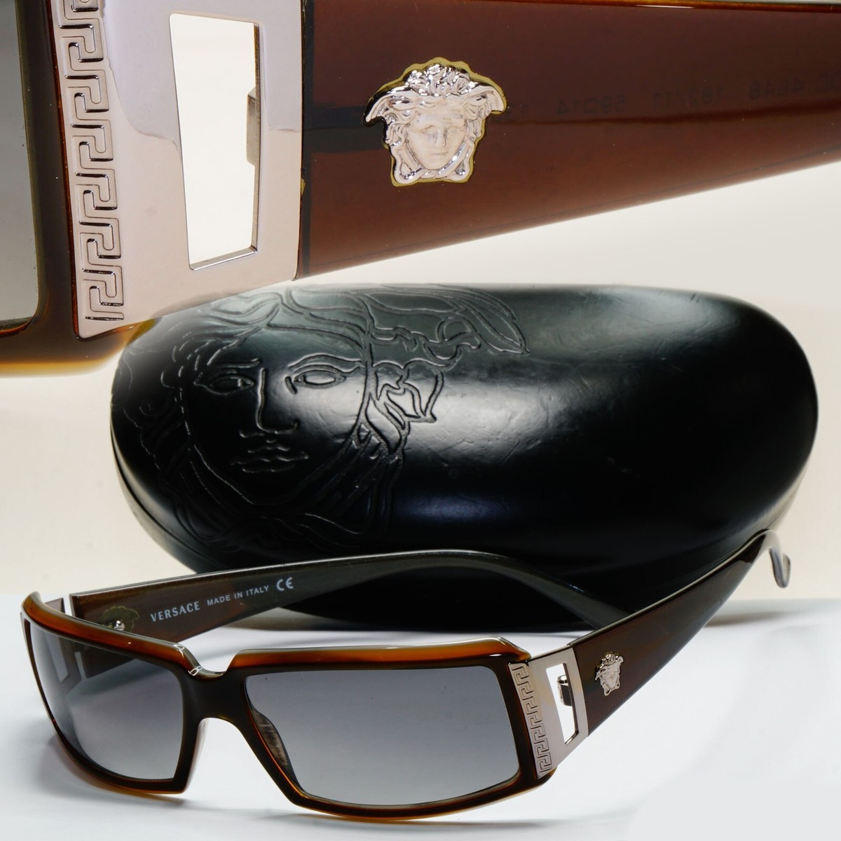 小物 VERSACE Square Wrap Sunglasses Black 小物 VERSACE Square Wrap Sunglasses Black Versace Square Non