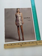 clipping - pregnant woman maternity dress long legs A Pea in the Pod Print Ad