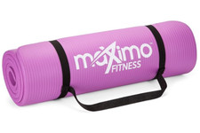 Maximo Fitness Yoga Mat/Exercise Mat With Carrying Strap - Purple