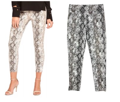 Lior Paris Joy Pants Pull-on Brown Snake Print Legging Skinny Jeans  Size 6
