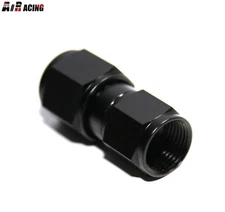 AN8 8AN Female to AN-10 Female Black Straight Swivel Fuel Oil Gas Line Fitting