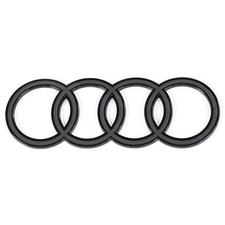 Original Audi Q7 Facelift Ringe Logo Black Edition Emblem Blackline anthrazit 