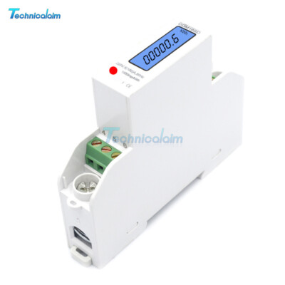DDM18SD 220V Electric energy meter LCD Backlight Multi-function Power Watt Meter