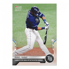 MANUEL MARGOT 2021 TOPPS NOW #272 TAMPA BAY RAYS SSP