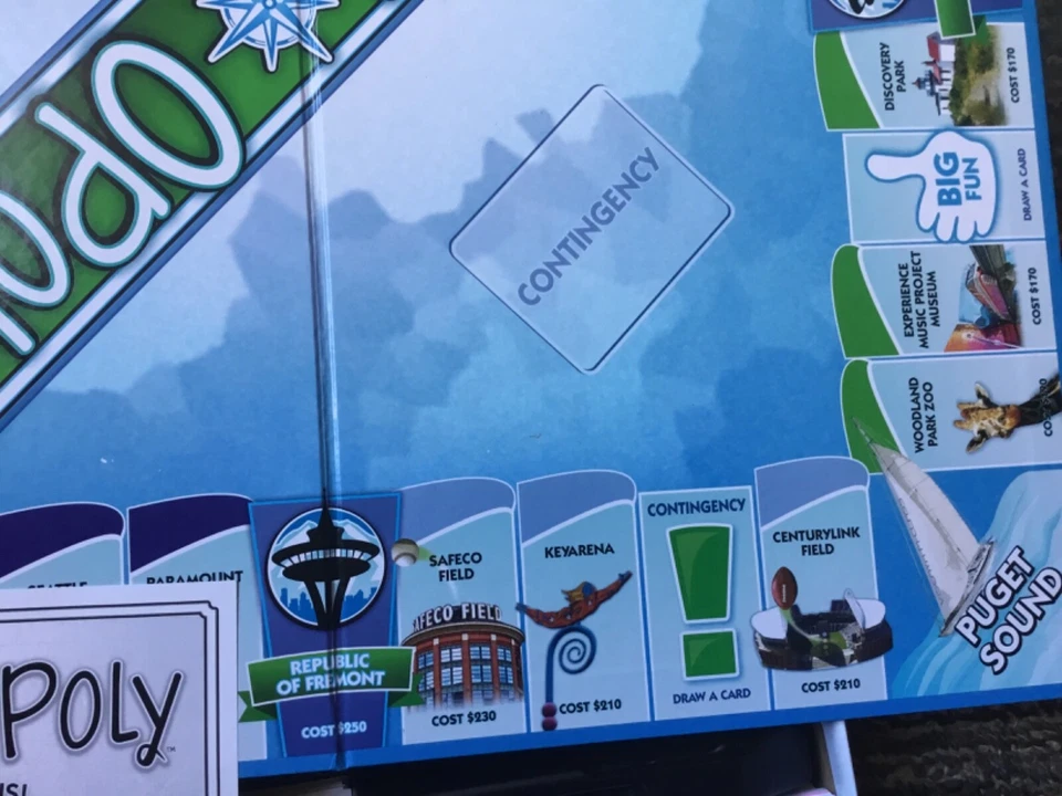 SEATTLEOPOLY Board Game - (Late for the sky) Never played - UK Seller - Image 3 of 4