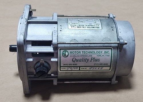 *REBUILT* Polymotor Italiana S.p.A. DC Permanent Magnet Motor 200V 450W Warranty - Picture 5 of 10