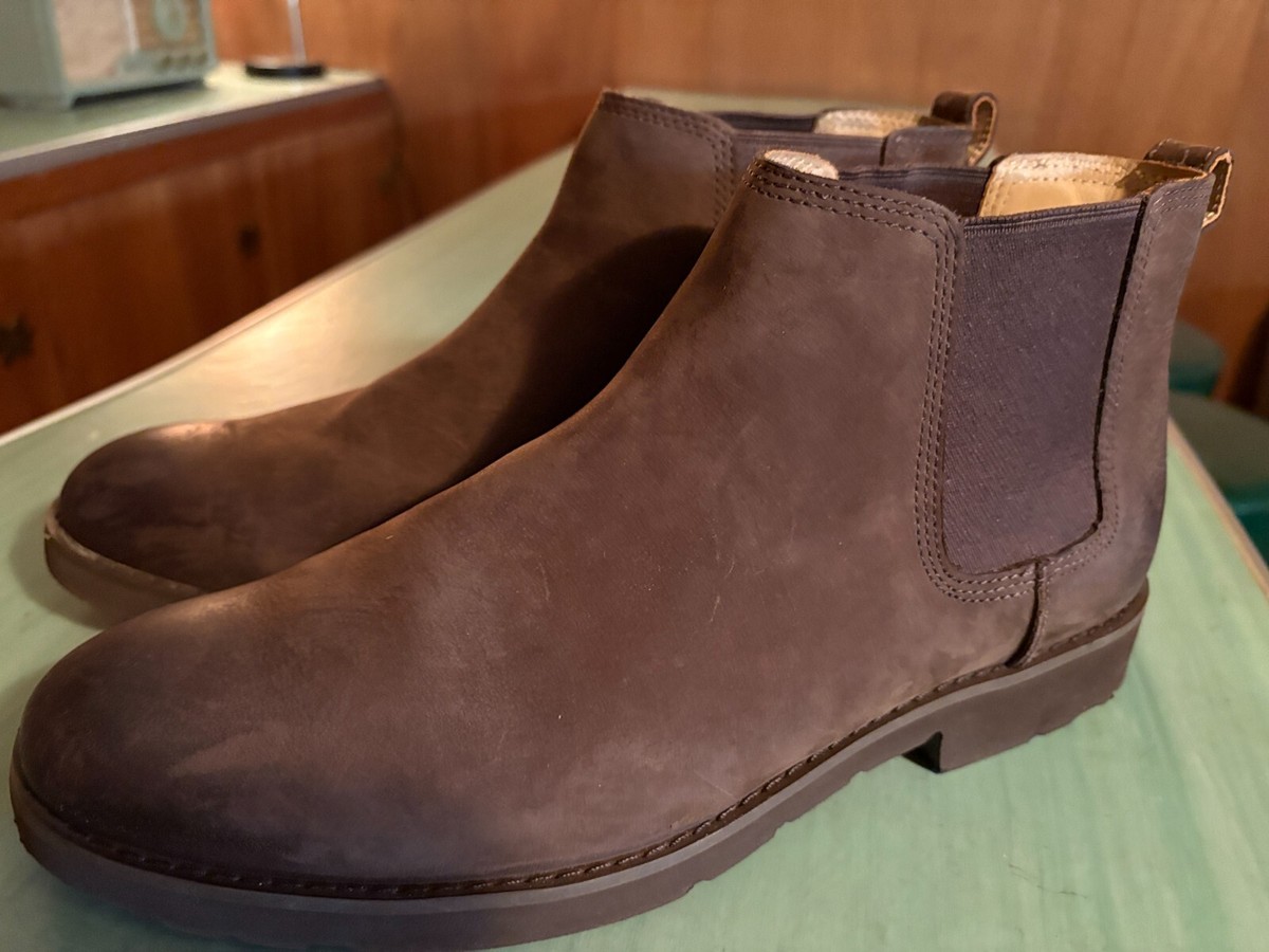 Mens Sebago Rutland Chelsea Brown Waterproof Drysides Boots Size 11