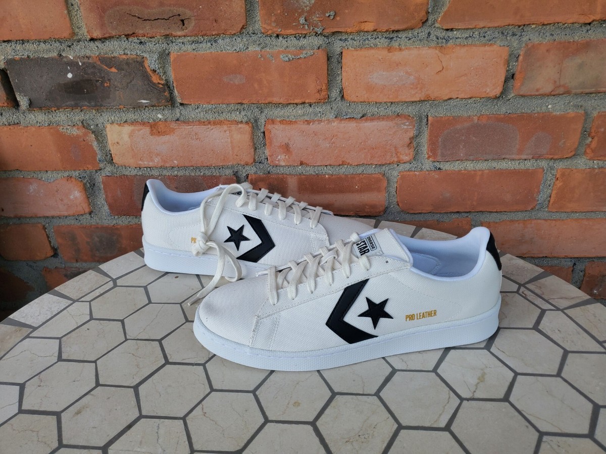 Converse Pro Leather OX Egret White Black White 170752C