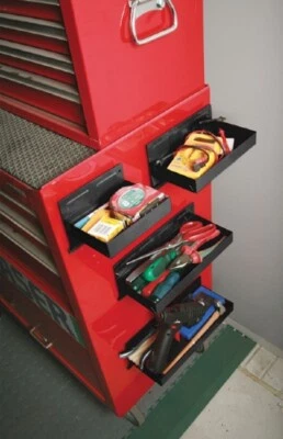 (BS) Laser Tools 4087 STRONG HEAVY DUTY Magnetic Tool Tray 4pc BLACK