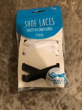 Primark Two Pairs of Black and White Shoe Laces