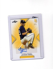 2021 Leaf Perfect Game Autographs Yellow Gold Jackson Ferris Auto 1/1