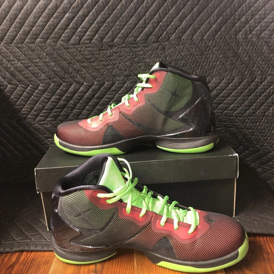 Used Size 10.5 Nike Jordan Super Fly 4 Marvin The Martian 768929-006 SPACE JAM  - Image 2 of 4