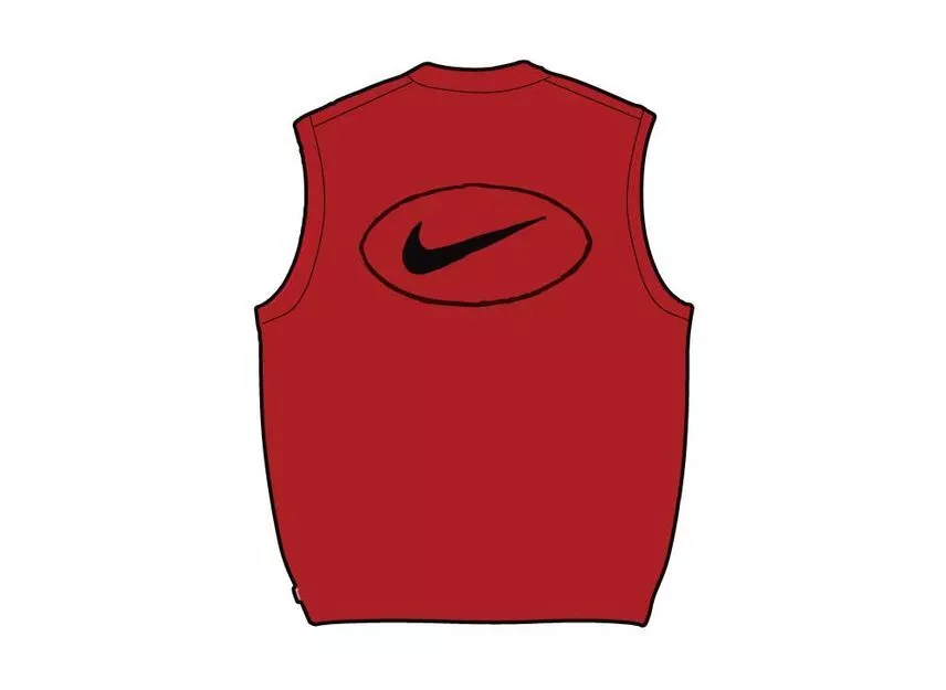 Gilet pull rouge Supreme Nike
