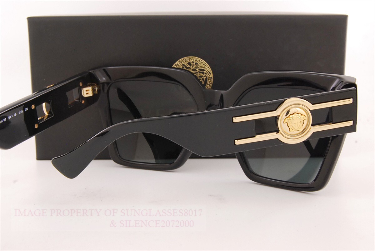 Versace Mod 4458-F GB1/87 Sunglasses in Black with Gold New Authentic NEW VERSACE SUNGLASSES VE4458 GB1/87 EYEWEAR | Mercari main image 4