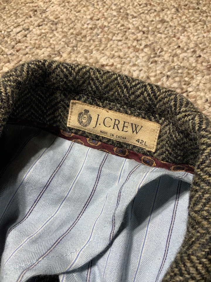 Chaqueta deportiva Jcrew Clayton Moon Yorkshire tweed espiga talla 42L Foto 4 de 4