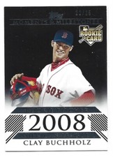Clay Buchholz 2008 Topps Moments & Milestones #153 Black /25 - ROOKIE - Red Sox